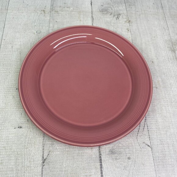 Nancy Calhoun DARK ROSE Japan Solid Color 8" Smooth Stoneware Salad Plates Set 5 - Picture 6 of 16